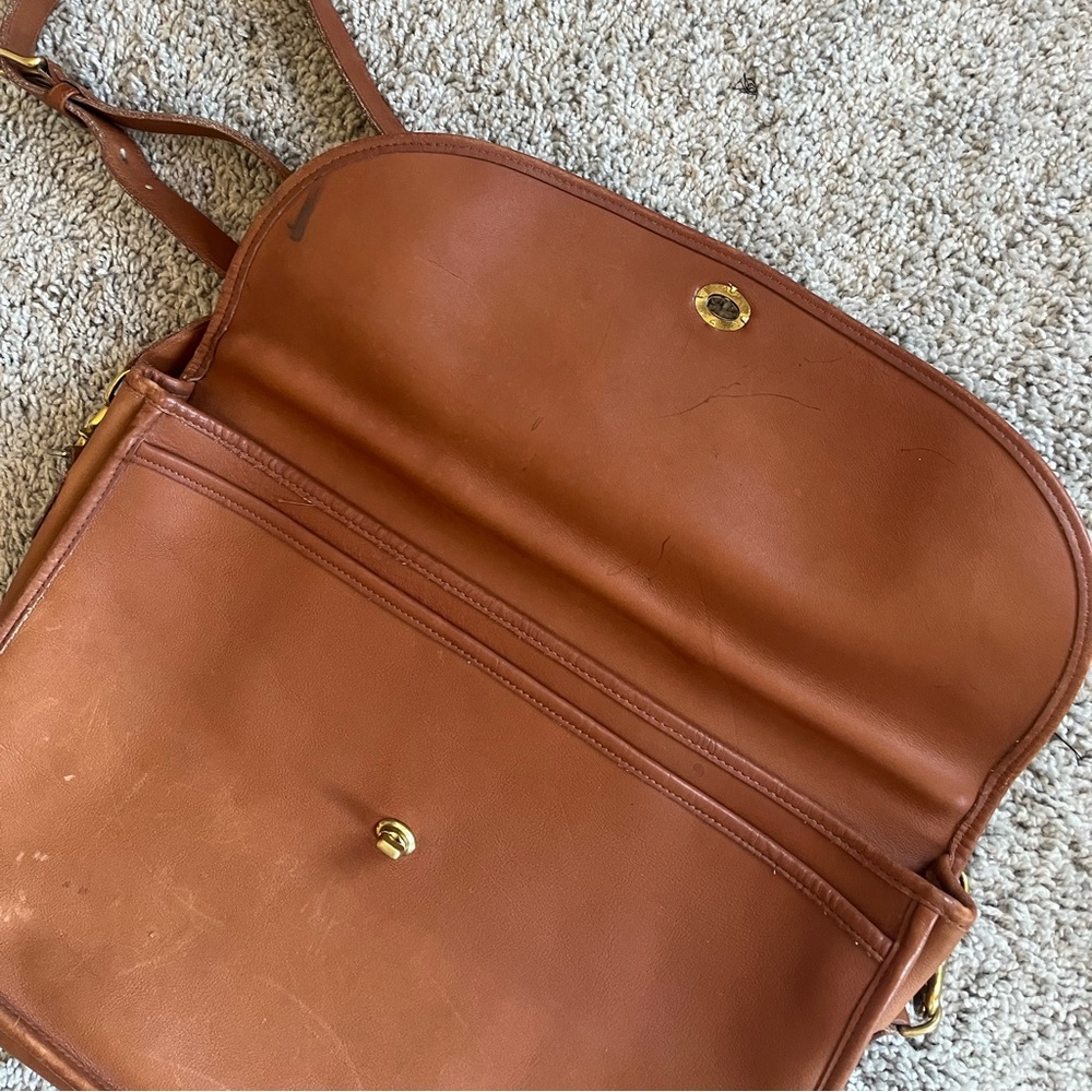 Vintage COACH Crossbody Laptop Messenger Bag - Picture 5 of 8